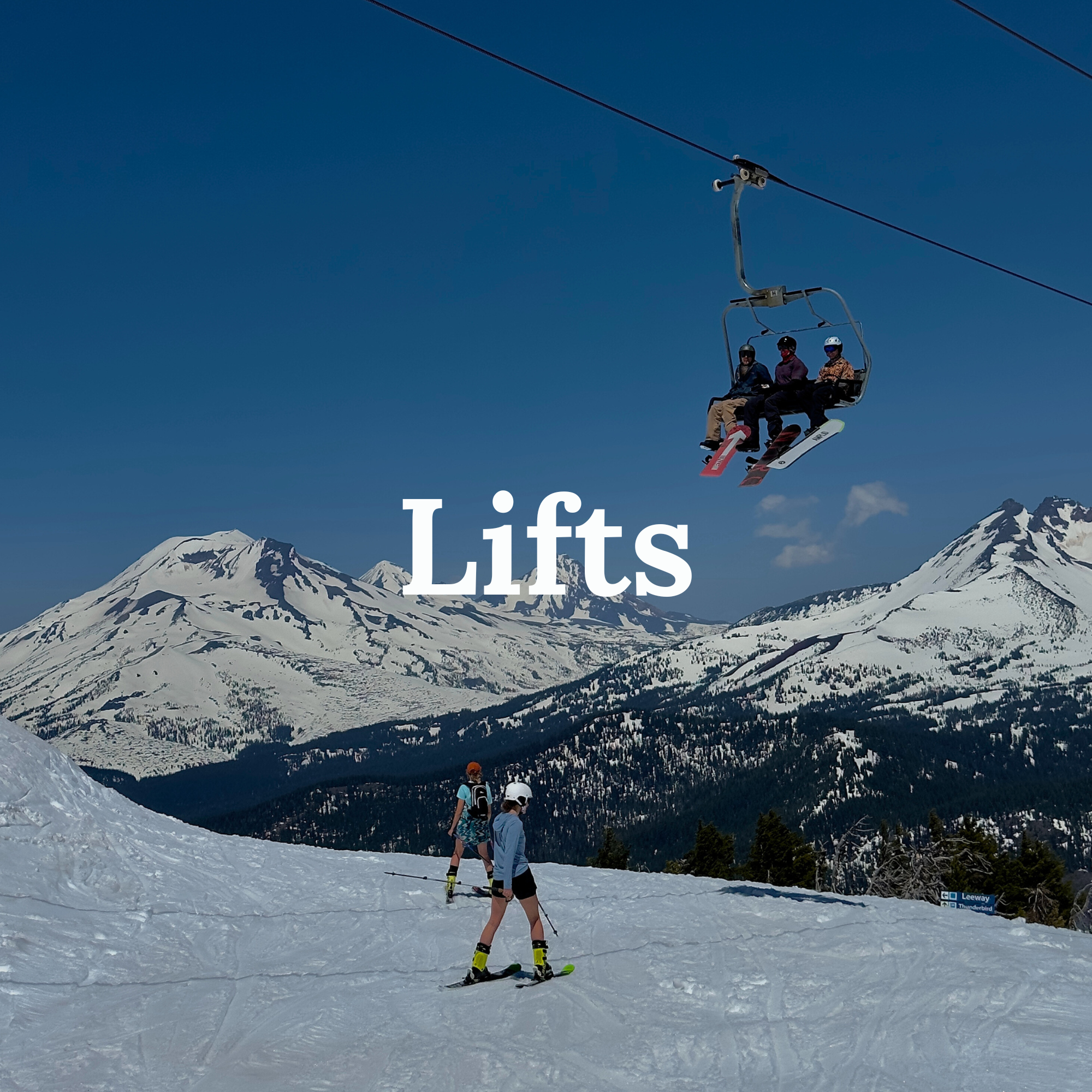 Skiing and Snowboarding Lifts in the Pacific Northwest (Oregon and Washington)