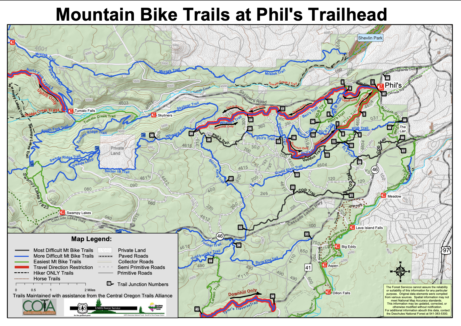 Mountain Biking Trails at Phil's Trailhead (Complex) Bend, Oregon